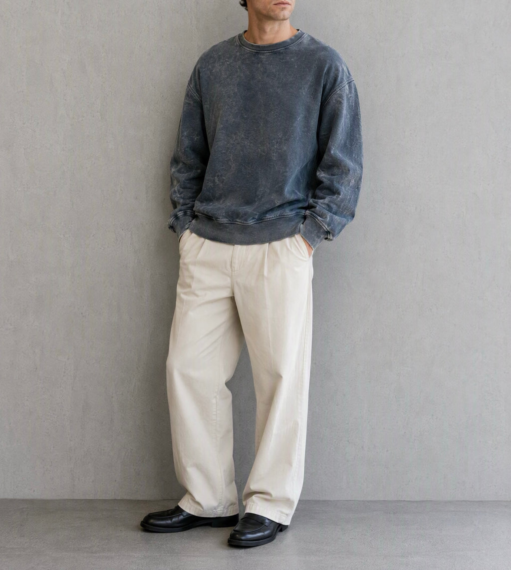 altro. Tie Dye Jumper - Acid Wash Grigio